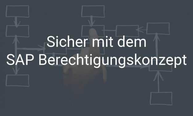 Sicher. Strukturiert. Sauber. – SAP Berechtigungskonzept