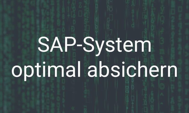 SAP-System optimal absichern und Angriffe vermeiden