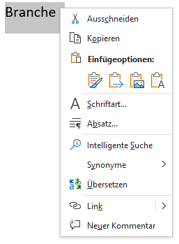 Microsoft Word Tipps Wortbedeutung und Synonyme