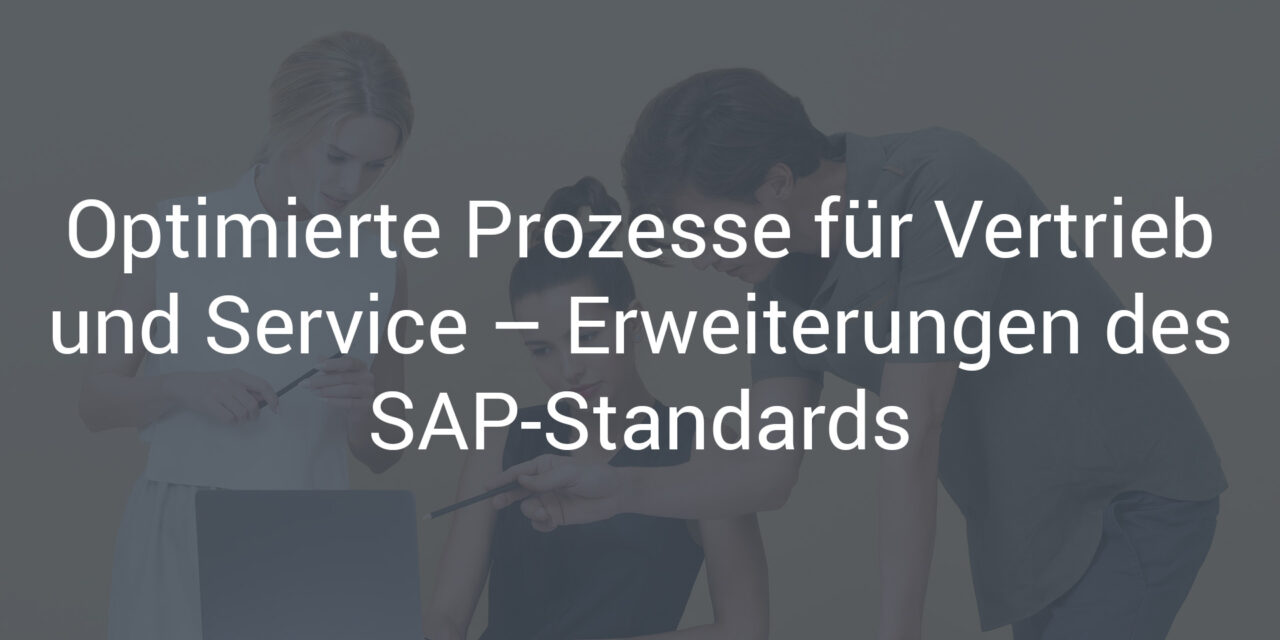 Optimierte Prozesse für Vertrieb und Service – Erweiterungen des SAP-Standards