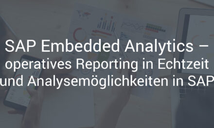 SAP Embedded Analytics – operatives Reporting in Echtzeit und Analysemöglichkeiten in SAP S/4HANA