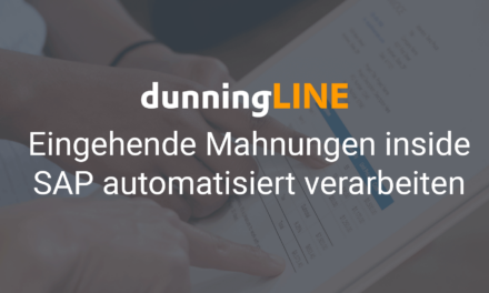 Eingehende Mahnungen automatisieren inside SAP mit der dunningLINE