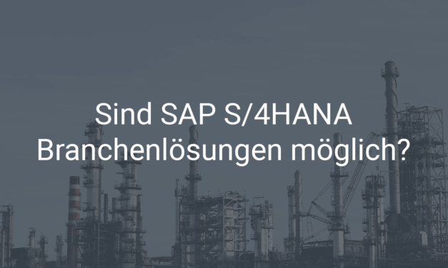 Branchenlösungen für SAP S/4HANA – ist das möglich?