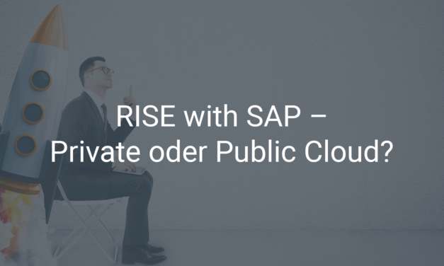 RISE with SAP – Public oder Private Cloud? Oder gar keine Cloud?