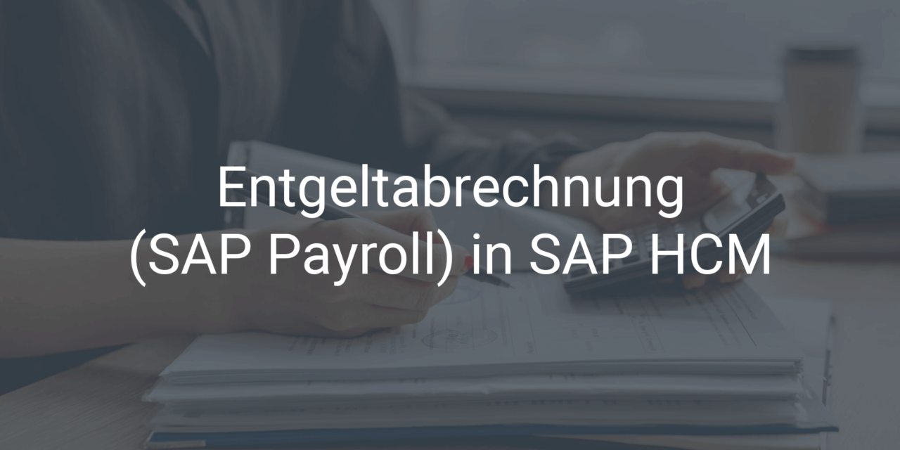 Zeit sparen mit der Entgeltabrechnung (SAP Payroll) in SAP HCM