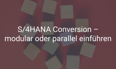 Quick2S4: SAP S/4HANA Brownfield Conversion ohne Investitionsrisiko