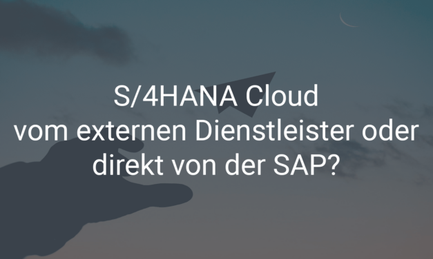 RISE with SAP: S/4HANA Cloud vom externen Dienstleister oder direkt von der SAP?